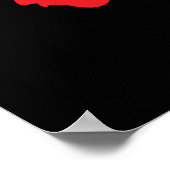 Schweiz-Kartenflagge Poster (Ecke)