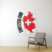 Schweiz-Kartenflagge Wandteppich (Beispiel)