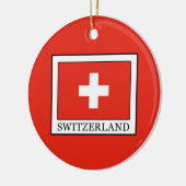 Schweiz Keramik Ornament (Links)