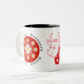 Schweiz Kuh Tasse (Vorderseite Links)