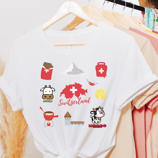 Schweiz Kultur | Souvenir-Icons T-Shirt