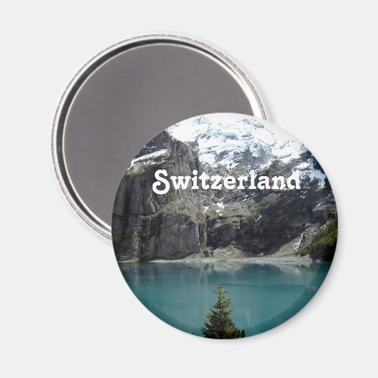Schweiz Landschaft Magnet (Vorderseite/Rückseite)