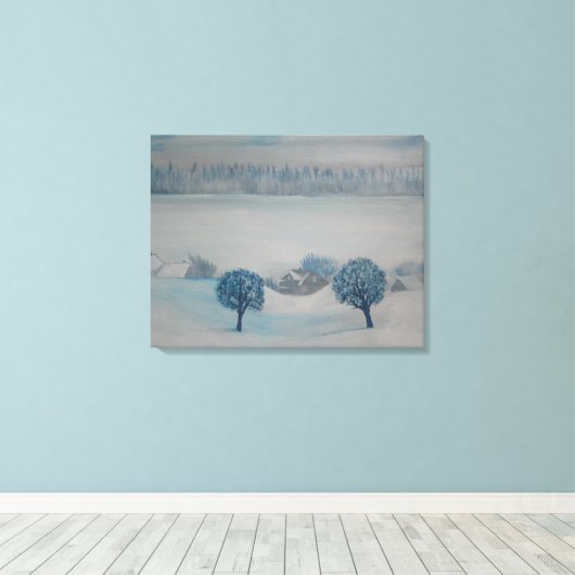 Schweiz Landschaft Opus 1 Winter Leinwanddruck (Insitu (Holzboden))