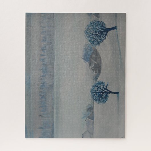 Schweiz Landschaft Opus 2 Winter Puzzle (Vertikal)