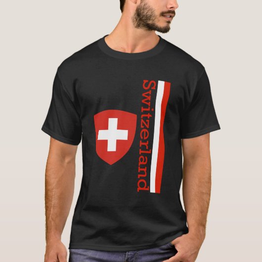 Schweiz Langschläfer-Shirt T-Shirt (Vorderseite)