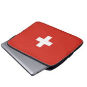 Schweiz Laptopschutzhülle (Vorne Knopf)