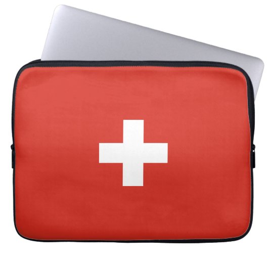 Schweiz Laptopschutzhülle (Vorderseite)