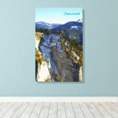 Schweiz Leinwanddruck (Insitu (Holzboden))