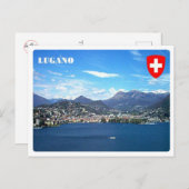 Schweiz - Lugano - Postkarte (Vorne/Hinten)