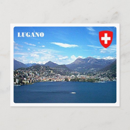 Schweiz - Lugano - Postkarte (Vorderseite)