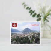 Schweiz - Lugano - Postkarte (Stehend Vorderseite)