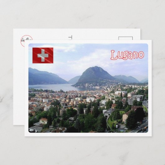 Schweiz - Lugano - Postkarte (Vorne/Hinten)