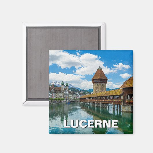 Schweiz Luzern Magnet (Vorderseite/Rückseite)