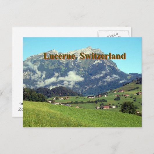 Schweiz Luzern Postkarte (Vorne/Hinten)