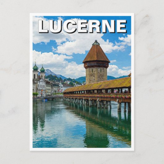 Schweiz Luzern Postkarte (Vorderseite)