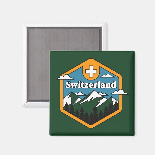 Schweiz Magnet (Vorderseite/Rückseite)