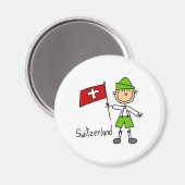 Schweiz Magnet (Vorderseite/Rückseite)
