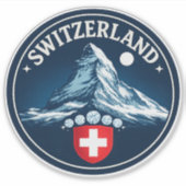 Schweiz Matterhorn-Erbe-Abzeichen Aufkleber (Vorderseite)