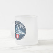 Schweiz Matterhorn-Erbe-Abzeichen Mattglastasse (Vorderseite Links)