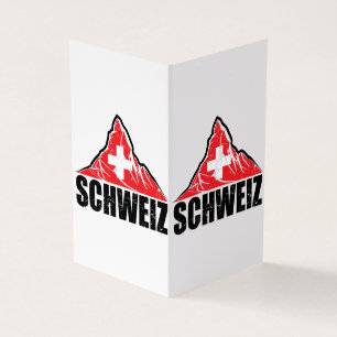 Schweiz Matterhorn Schweiz Flaggen Vintag