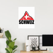 Schweiz Matterhorn Switzerland Poster (Heimbüro)