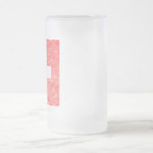 Schweiz Mattglas Bierglas (Mittel)