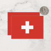 Schweiz Mitteilungskarte (Vorderseite/Rückseite Beispiel)