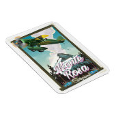 Schweiz Monta Rosa Reiseplakat Magnet (Rechte Seite)