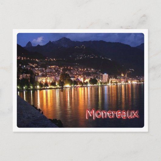 Schweiz - Montreaux - Postkarte (Vorderseite)