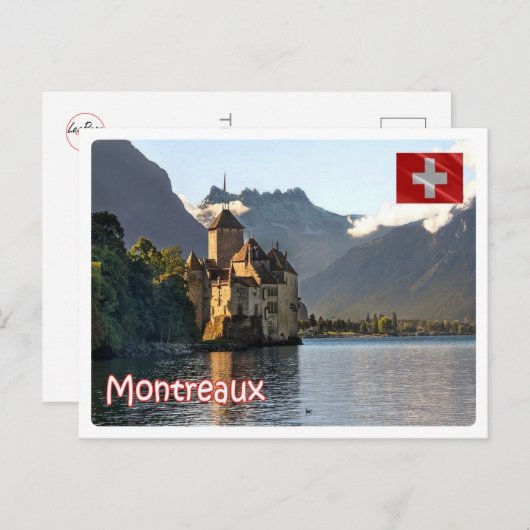 Schweiz - Montreaux - Postkarte (Vorne/Hinten)