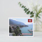 Schweiz - Montreaux - Postkarte (Stehend Vorderseite)