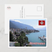 Schweiz - Montreaux - Postkarte (Vorne/Hinten)