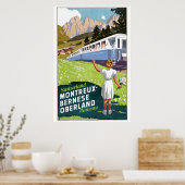 Schweiz Montreux-Berner Oberland Bahn Poster (Küche)