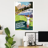 Schweiz Montreux-Berner Oberland Bahn Poster (Heimbüro)