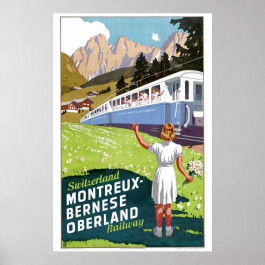 Schweiz Montreux-Berner Oberland Bahn Poster (Vorne)