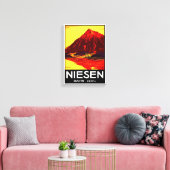 Schweiz Niesen Vintage Travel Poster restauriert Leinwanddruck (Insitu (Wohnzimmer))