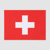 Schweiz-Papiertaschentuch, Schweizer Flagge-Tasche Seidenpapier (Vorderseite)