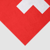 Schweiz-Papiertaschentuch, Schweizer Flagge-Tasche Seidenpapier (Ausschnitt)