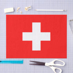 Schweiz-Papiertaschentuch, Schweizer Flagge-Tasche Seidenpapier
