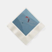 Schweiz Paraglider 🏔️ Adventure Paper Napkins Serviette (Ecke)