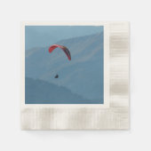 Schweiz Paraglider 🏔️ Adventure Paper Napkins Serviette (Vorderseite)