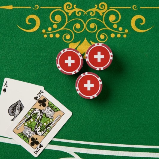 Schweiz Pokerchips (Pokertisch (Stapel))