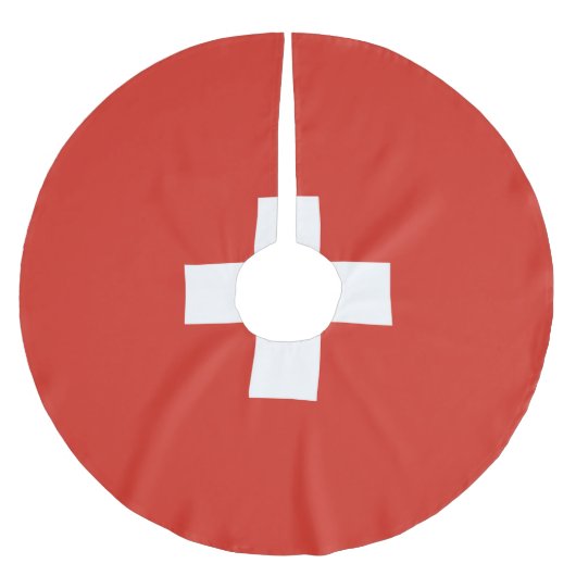 Schweiz Polyester Weihnachtsbaumdecke (Vorderseite)