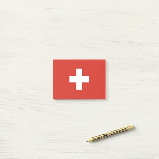 Schweiz Post-it Klebezettel (Auf Schreibtisch)