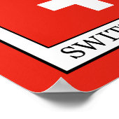 Schweiz Poster (Ecke)
