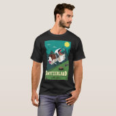 Schweiz Poster Baseball Sleeve T-Shirt (Vorne ganz)