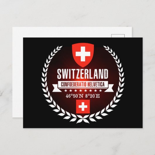 Schweiz Postkarte (Vorne/Hinten)
