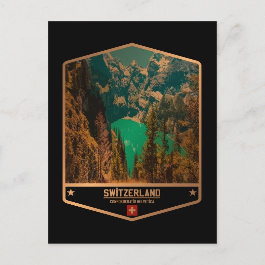 Schweiz Postkarte (Vorderseite)