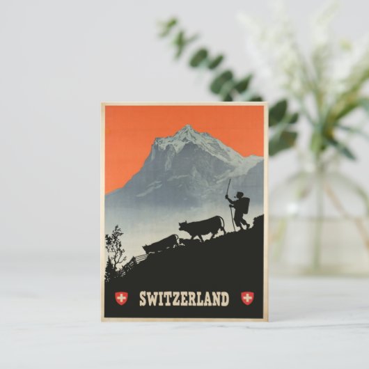 Schweiz, Postkarte (Stehend Vorderseite)