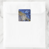 Schweiz Quadratischer Aufkleber (Tasche)